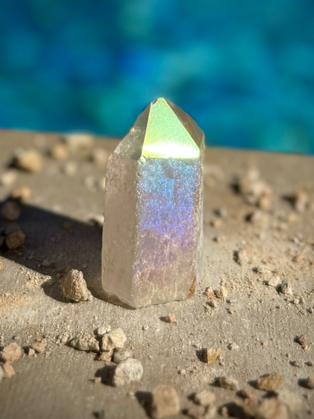 AAA Brazilian Angel Aura Clear Quartz Crystal Tower